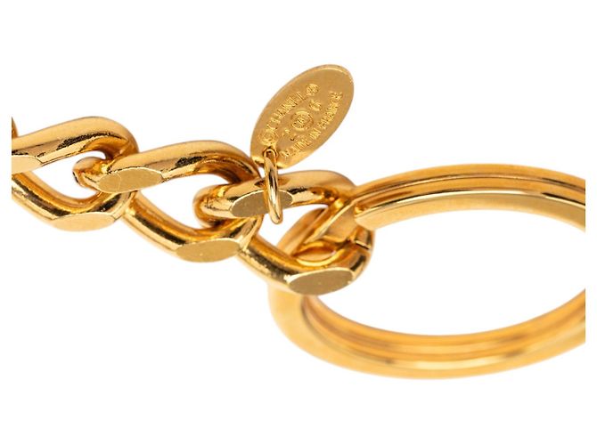 Chanel CC Schlüsselanhänger vergoldet Golden - Ansicht 3