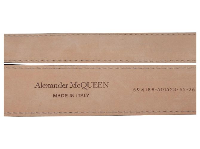 Schwarter Alexander McQueen Gürtel mit Doppel-Schnalle Größe US XS Schwarz - Ansicht 3