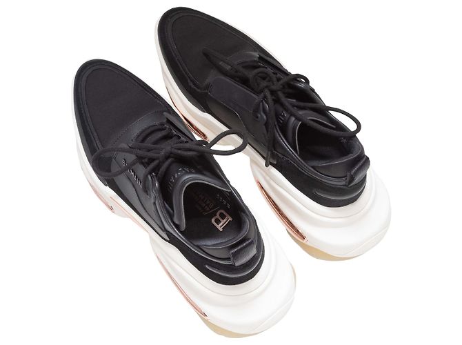 Sneakers basse Balmain B-bold bianco e nero Taglia 41 - vista 3