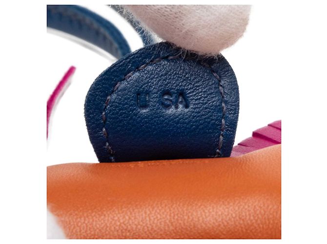 Charm per borsa Hermès Milo Lambskin Grigri Rodeo Orange PM Portachiavi Arancione - vista 3