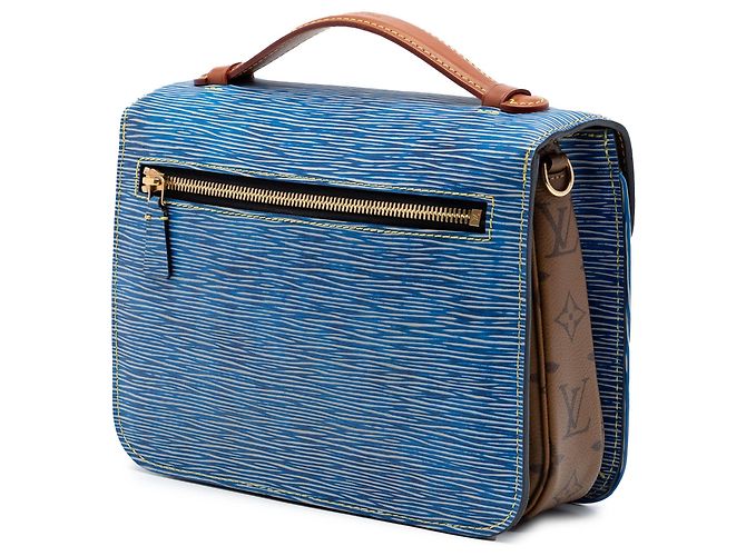 Pochette Metis in Epi Denim e Reverse Monogram blu Louis Vuitton - vista 2