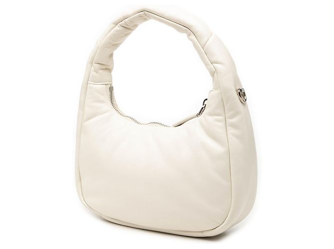 Borsa satchel Prada Mini Nappa Soft Padded bianca Bianco - vista 2