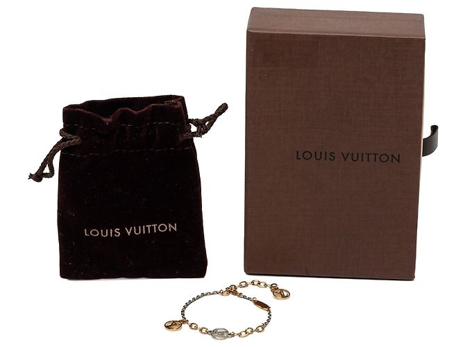 Bracciale Logomania in ottone placcato oro Louis Vuitton Gold D'oro - vista 7