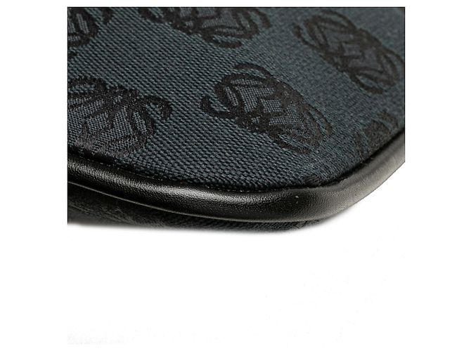 Borsa a tracolla in tela Anagram blu LOEWE - vista 10