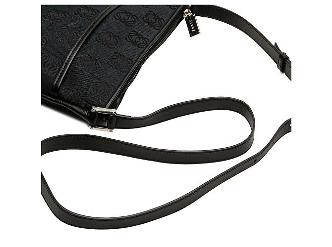 Borsa a tracolla in tela Anagram blu LOEWE - vista 12