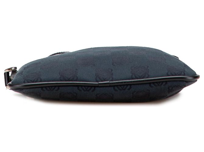 Borsa a tracolla in tela Anagram blu LOEWE - vista 3