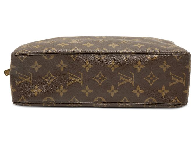 Pochette de toilette Louis Vuitton Monogram marron 28 Clutch Bag - vue 3