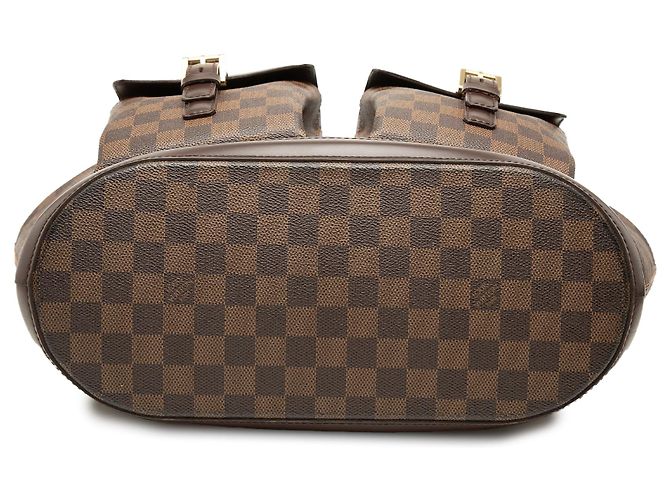 Borsa Tote Louis Vuitton Damier Ebene Manosque GM marrone - vista 3