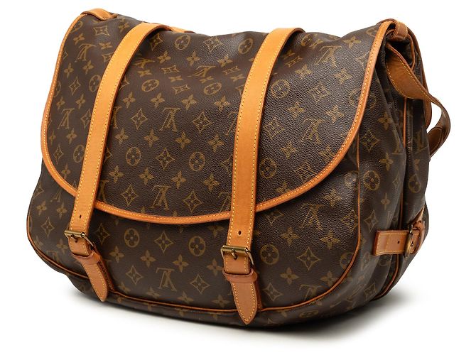 Borsa da viaggio Louis Vuitton Monogram Saumur 43 marrone - vista 2