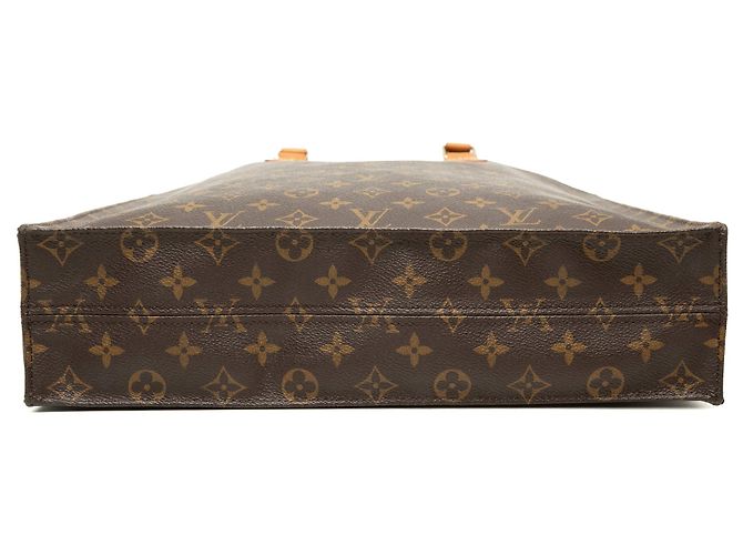 Borsa Tote Louis Vuitton Monogram Sac Plat marrone - vista 3