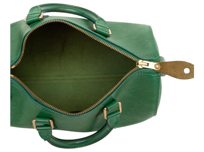 Borsa Boston Louis Vuitton Epi Speedy 25 verde - vista 4