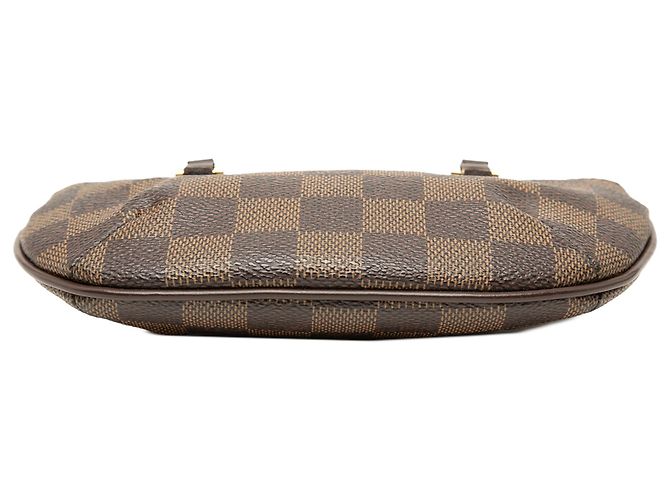 Pochette Manosque in Damier Ebene marrone Louis Vuitton - vista 3