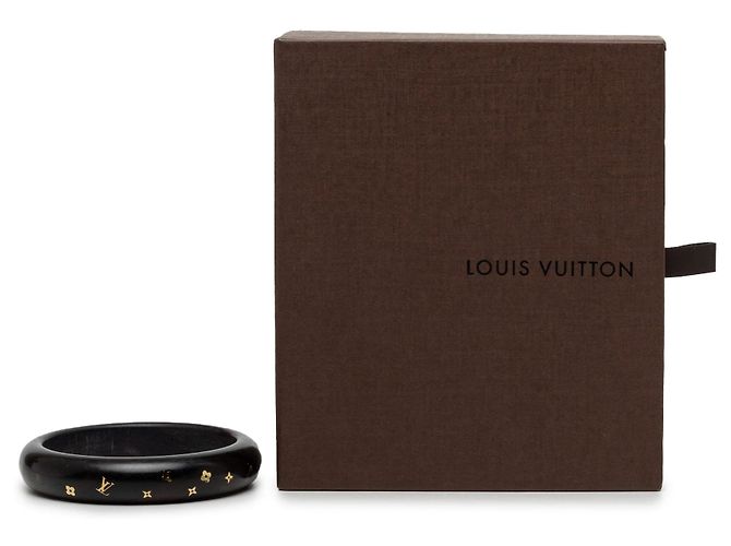 Bracciale rigido Louis Vuitton Monogram Tiger Wood ottone Sylvania Nero - vista 5