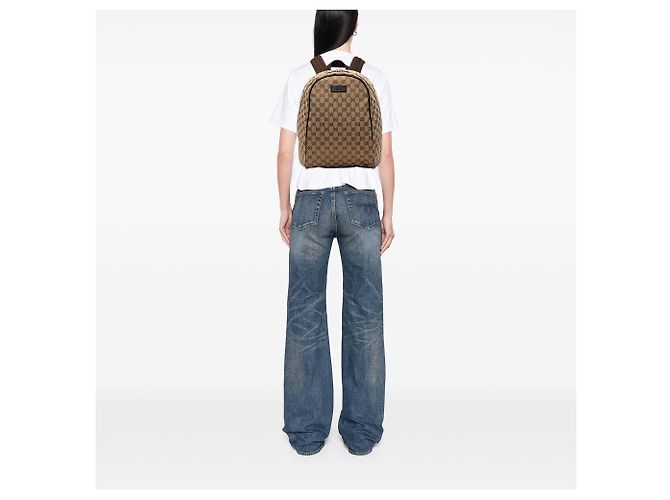 Zaino Gucci GG Canvas beige - vista 9