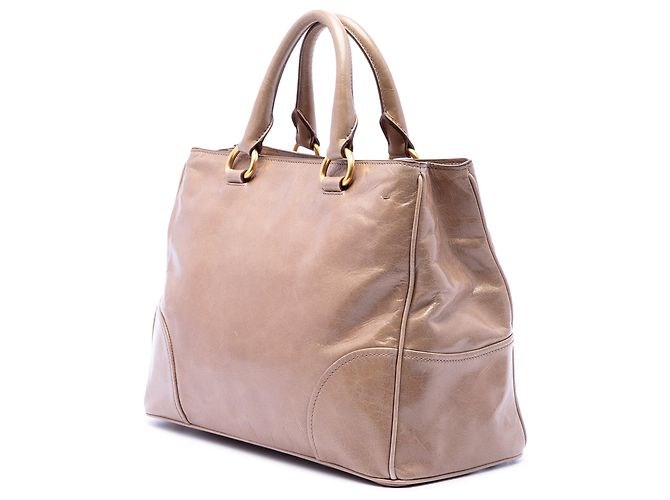 Bolso Prada Vitello Shine marrón Castaño - vista 2