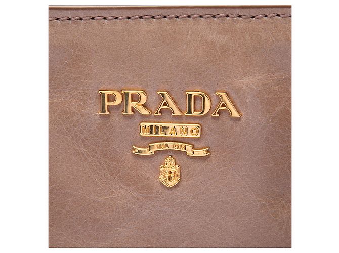Bolso Prada Vitello Shine marrón Castaño - vista 5