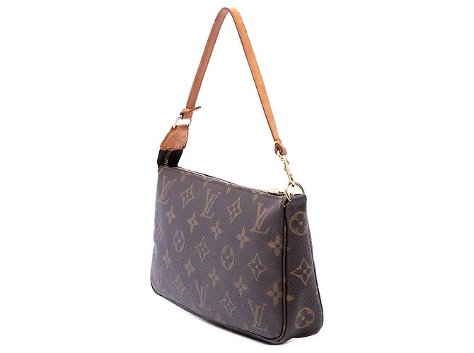 Borsa a tracolla Louis Vuitton Monogram Pochette Accessoires marrone - vista 2