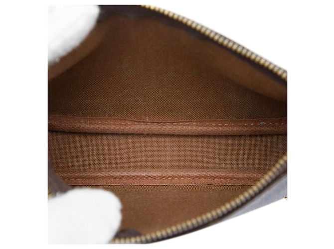 Borsa Louis Vuitton Monogram Mini Pochette Accessoires marrone - vista 4
