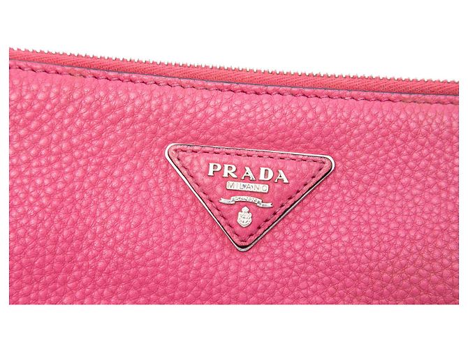 Clutch Prada Vitello Daino rosa - vista 5