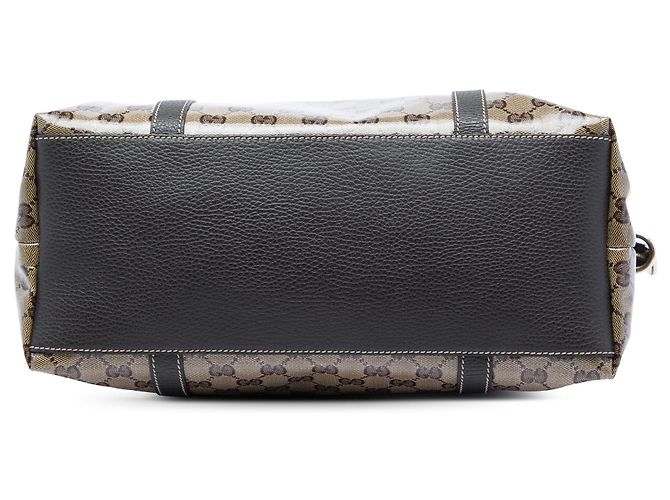 Borsa a cupola Gucci Large GG Crystal Charm Beige - vista 3