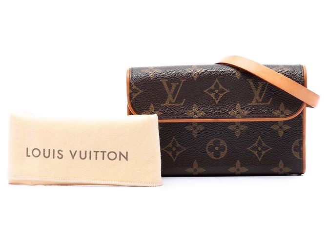 Borsa a tracolla Louis Vuitton Monogram Pochette Florentine marrone - vista 6