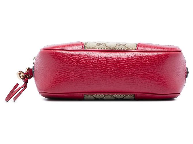 Borsa a tracolla Gucci GG Canvas rossa Bree Rosso - vista 3