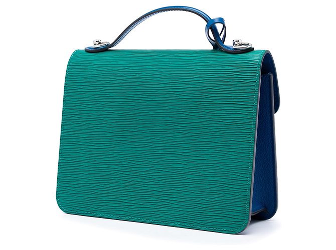 Borsa Louis Vuitton Multicolor Epi Neo Monceau verde - vista 2
