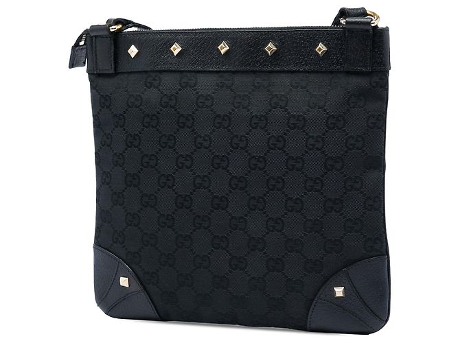 Bolsa transversal Gucci GG Canvas Nailhead preta Preto - vista 2