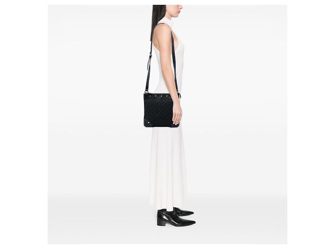 Bolsa transversal Gucci GG Canvas Nailhead preta Preto - vista 5