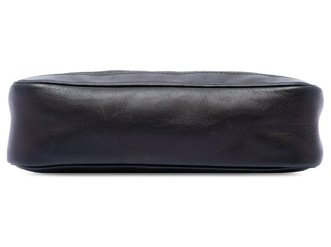 Bolsa de ombro em denim Gucci Web preta Preto - vista 3
