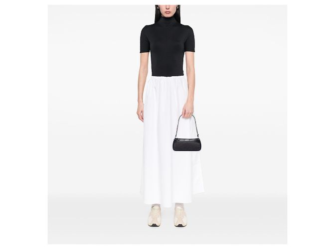 Bolsa de ombro em denim Gucci Web preta Preto - vista 6