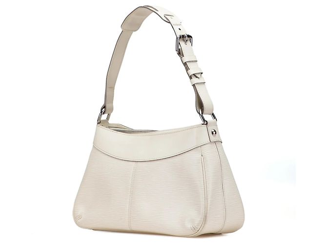 Borsa a tracolla Louis Vuitton Epi Turenne PM bianca Bianco - vista 2