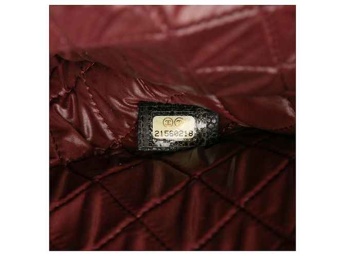Clutch O Case Chanel Large in Caviar Trapuntato Nero - vista 6