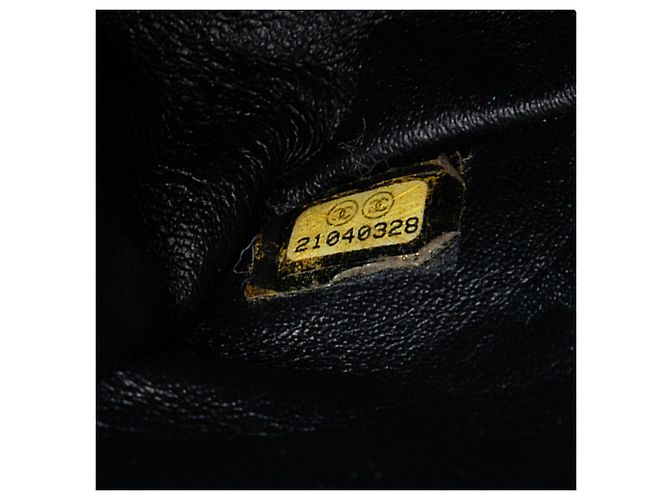 Borsa a Spalla Chanel Medium Classic Chevron Lambskin So Black Double Flap Nero - vista 6