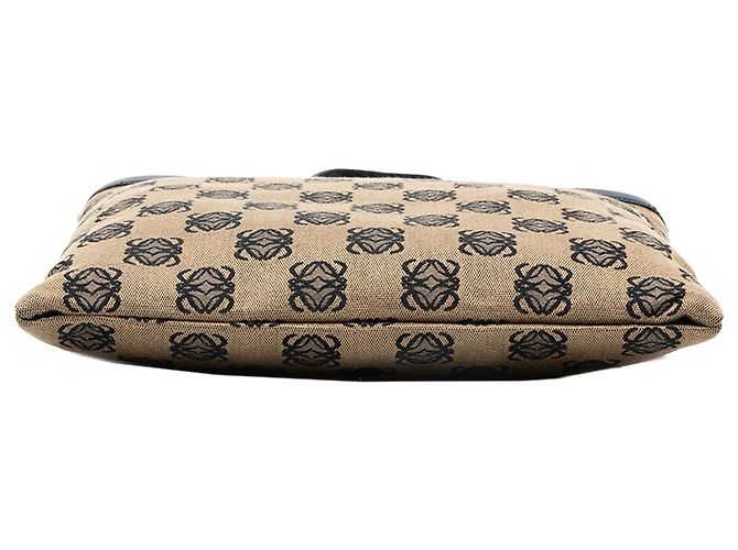 Tote in tela Anagram beige LOEWE - vista 3