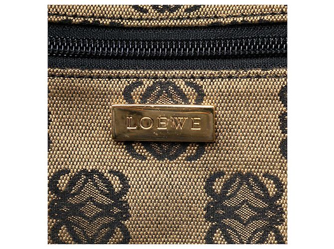 Tote in tela Anagram beige LOEWE - vista 5