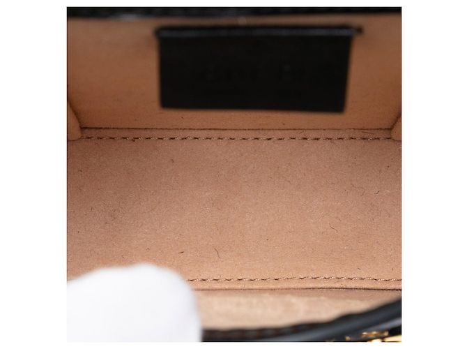 Borsa a tracolla Gucci Mini Leather Horsebit 1955 nera Nero - vista 4
