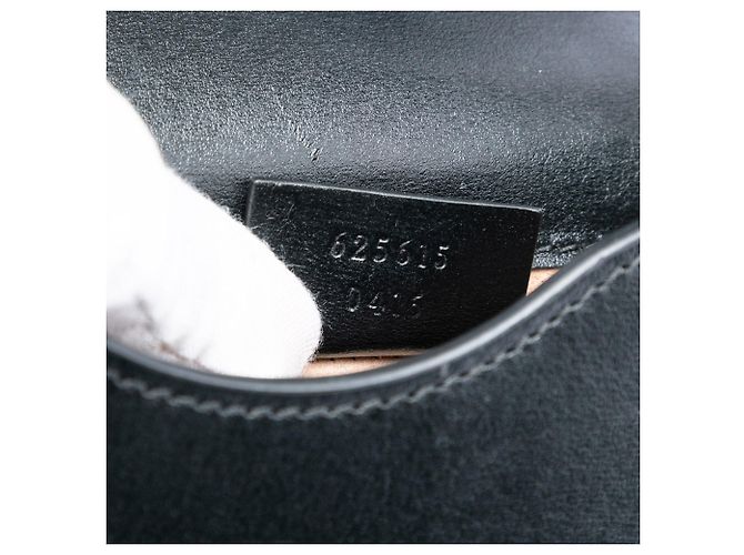 Borsa a tracolla Gucci Mini Leather Horsebit 1955 nera Nero - vista 6