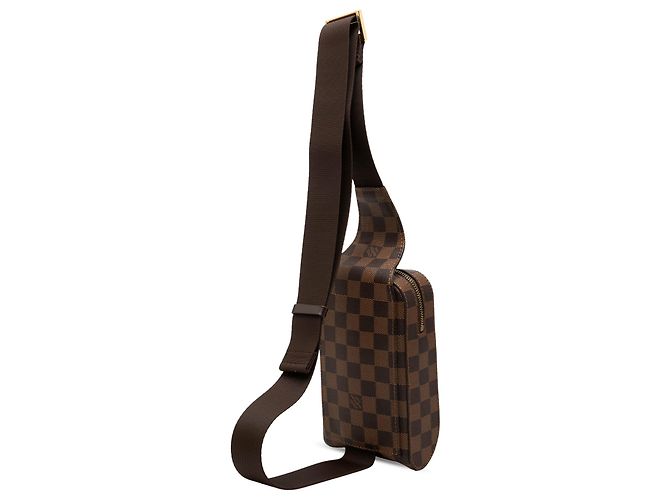 Borsa a tracolla Louis Vuitton Damier Ebene marrone Geronimos - vista 2
