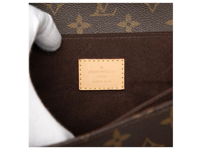 Borsa Louis Vuitton Monogram Pochette Metis marrone - vista 5