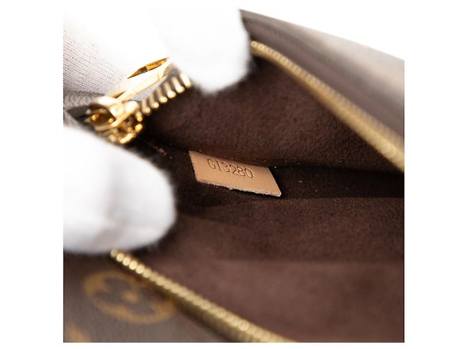Borsa Louis Vuitton Monogram Pochette Metis marrone - vista 6