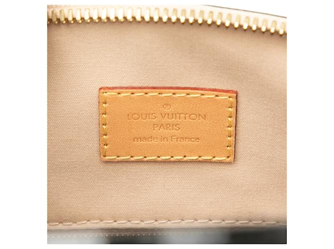 Borsa Louis Vuitton Monogram Vernis Lockit PM Beige - vista 5