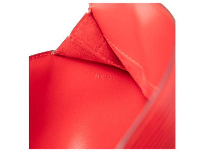 Borsa Louis Vuitton Epi Pont Neuf rossa Rosso - vista 6