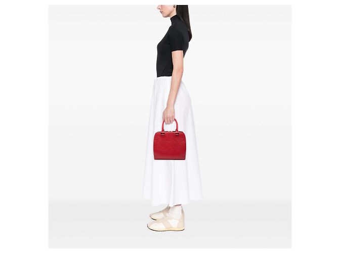 Borsa Louis Vuitton Epi Pont Neuf rossa Rosso - vista 7