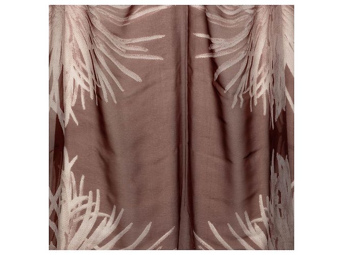 Sciarpa in mussola di seta Dahlia rossa Hermès 140 Scarves Rosso - vista 2