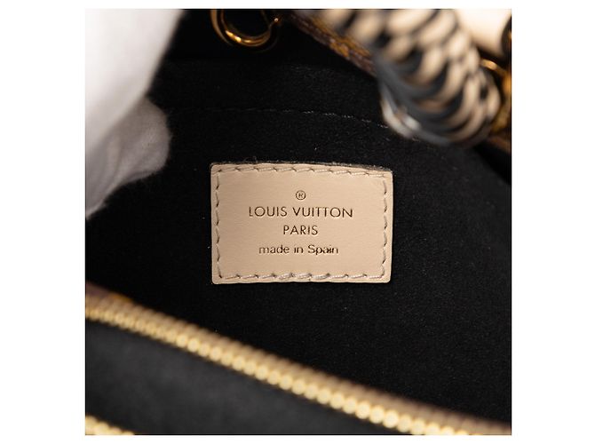 Bolsa Louis Vuitton Monogram Montaigne BB com alça trançada marrom - vista 5