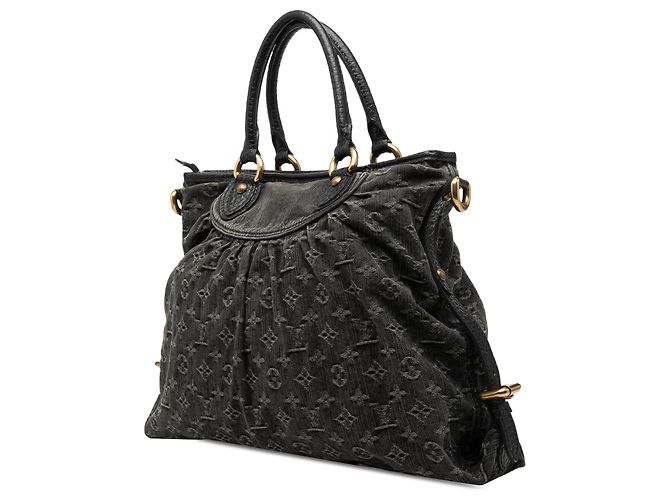 Borsa Louis Vuitton Monogram Denim Neo Cabby GM nera Nero - vista 2