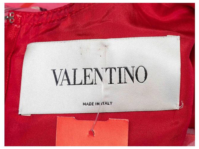 Valentino Garavani Valentino Kleid mit Pink & Rot Print Größe US S - Ansicht 5