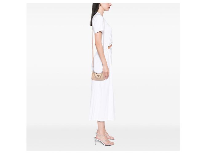 Borsa Prada Mini Tessuto Re Edition 2005 Beige - vista 6