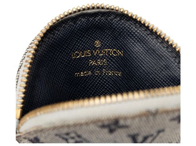 Mini monedero redondo Louis Vuitton Monogram Mini Lin gris - vista 5
